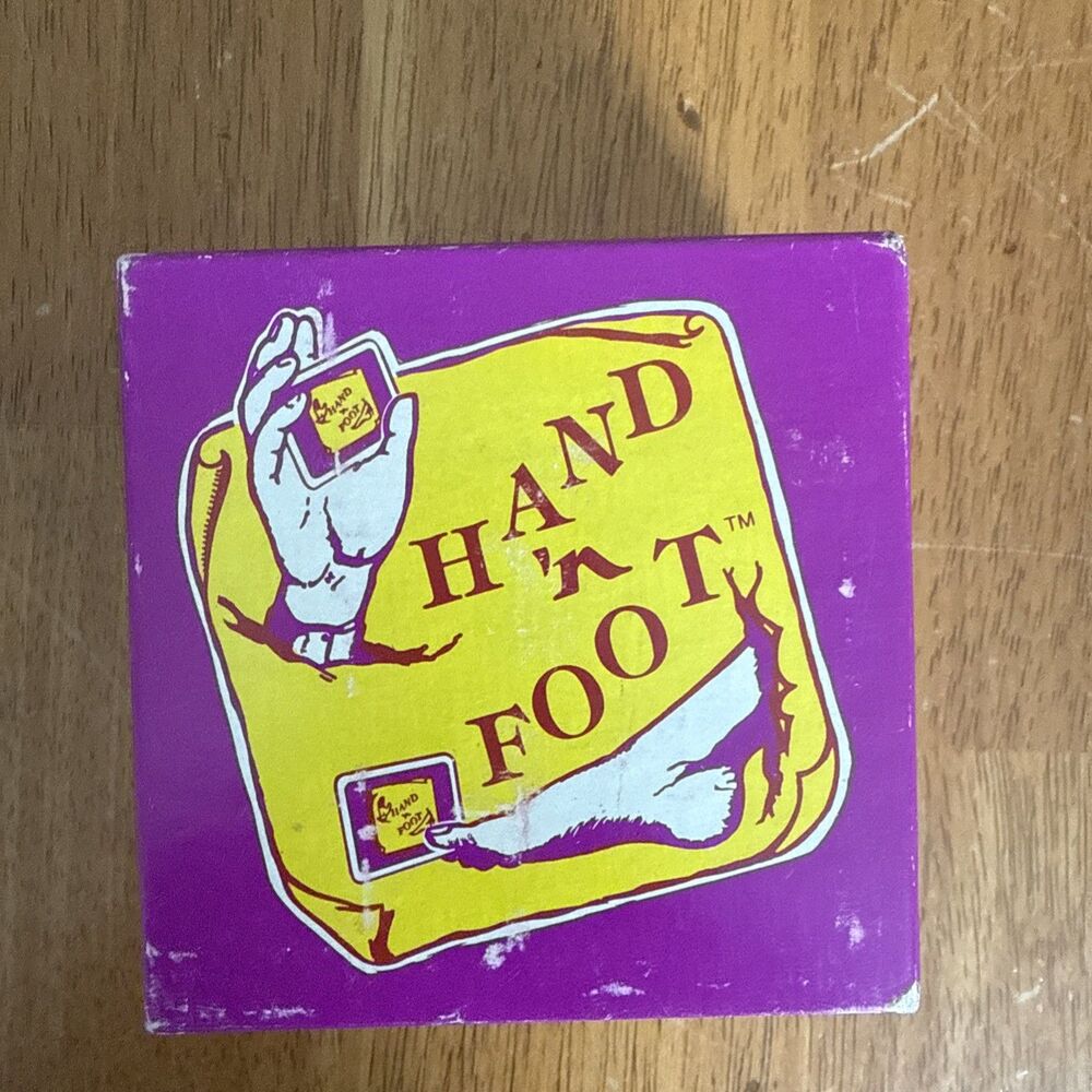 Vintage Hand ‘N Foot Card Game Decks In Cello 1989 JD Ventures USA